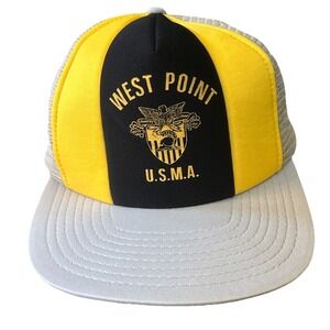 Vintage West Point United States Military Academy Hat Cap Snapback Trucker 80s